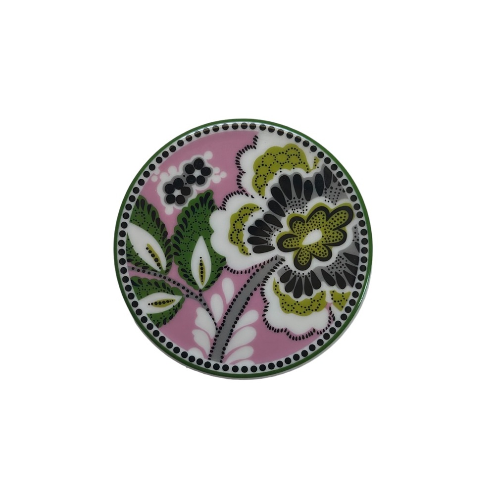 Vera Bradley Mug Lid Priscilla Pink Paisley Tea Cup/Mug-Retired Pattern LID ONLY